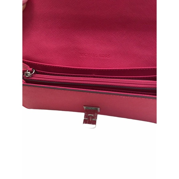 Michael Kors Leather Long Bifold Wallet in Dark pink for Women - Picture 8 of 14